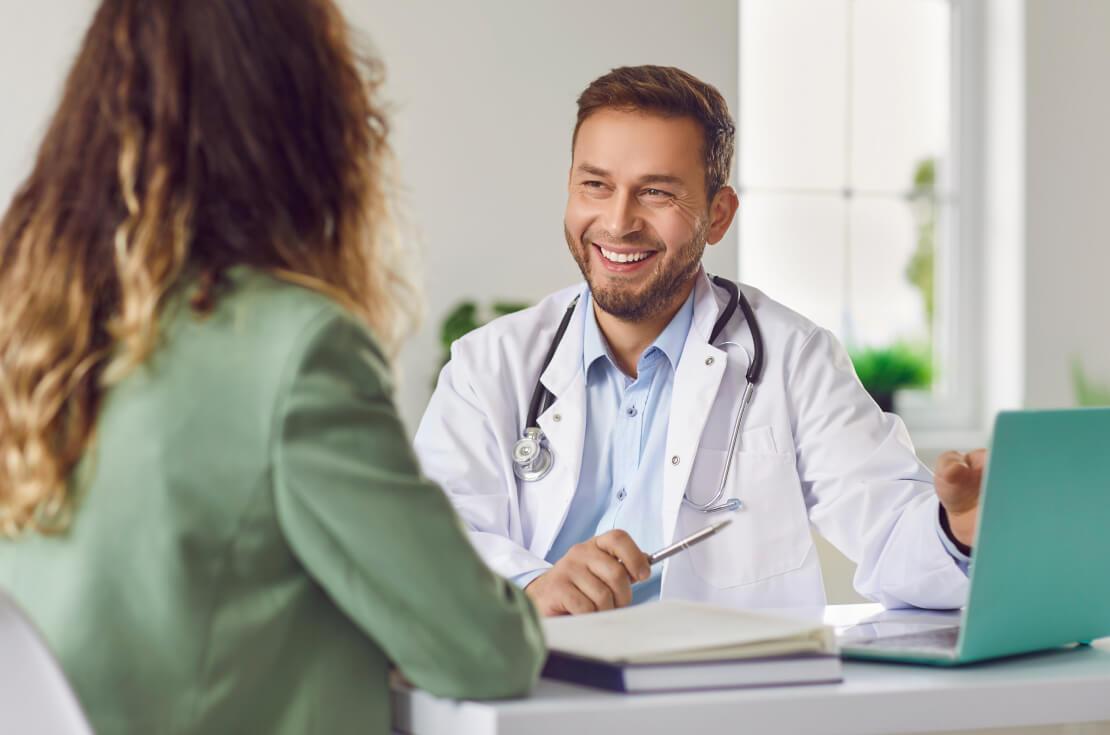 woman in doctor visit